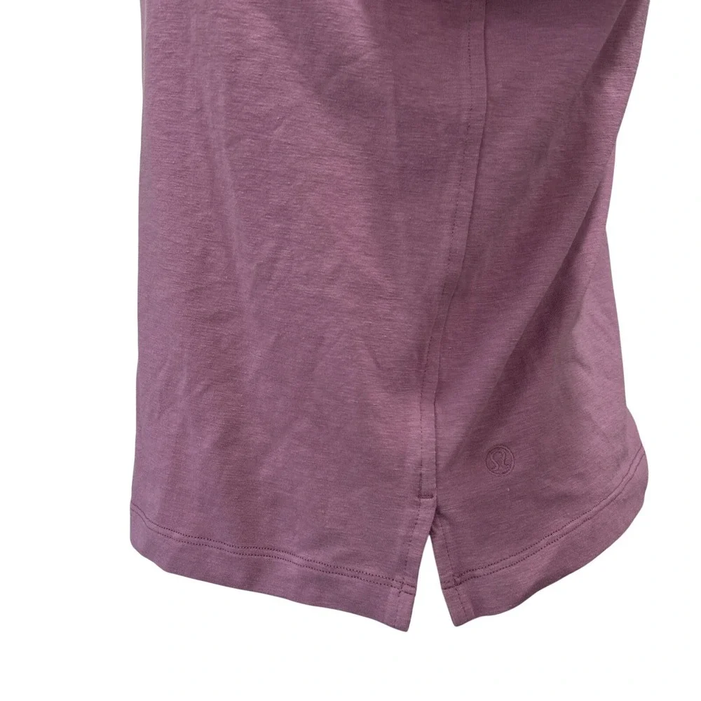 Lululemon Women's Medium Love Crew Tee Shirt Purple Boxy Oversized Preppy